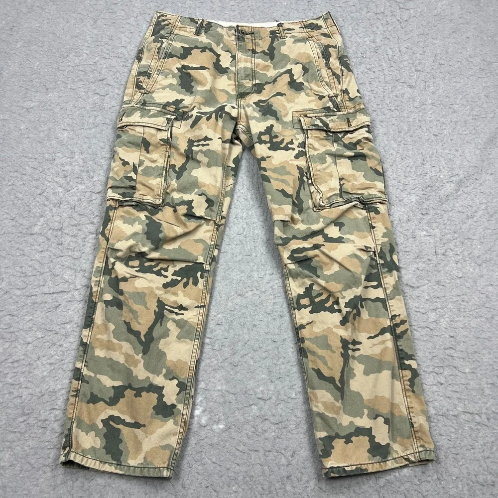 Levi's Ace Cargo I Pants Men's 32x30* Camo Twill Spec White Tab Relaxed 12462‎
